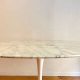 Tulip Table by Eero Saarinen with Calacatta Marble