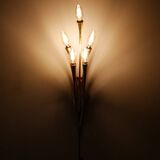 Oscar Torlasco brass wall lamp for Lumi Milano, 1950s