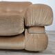 Fauteuil en tissu et acier tubulaire, années 1970