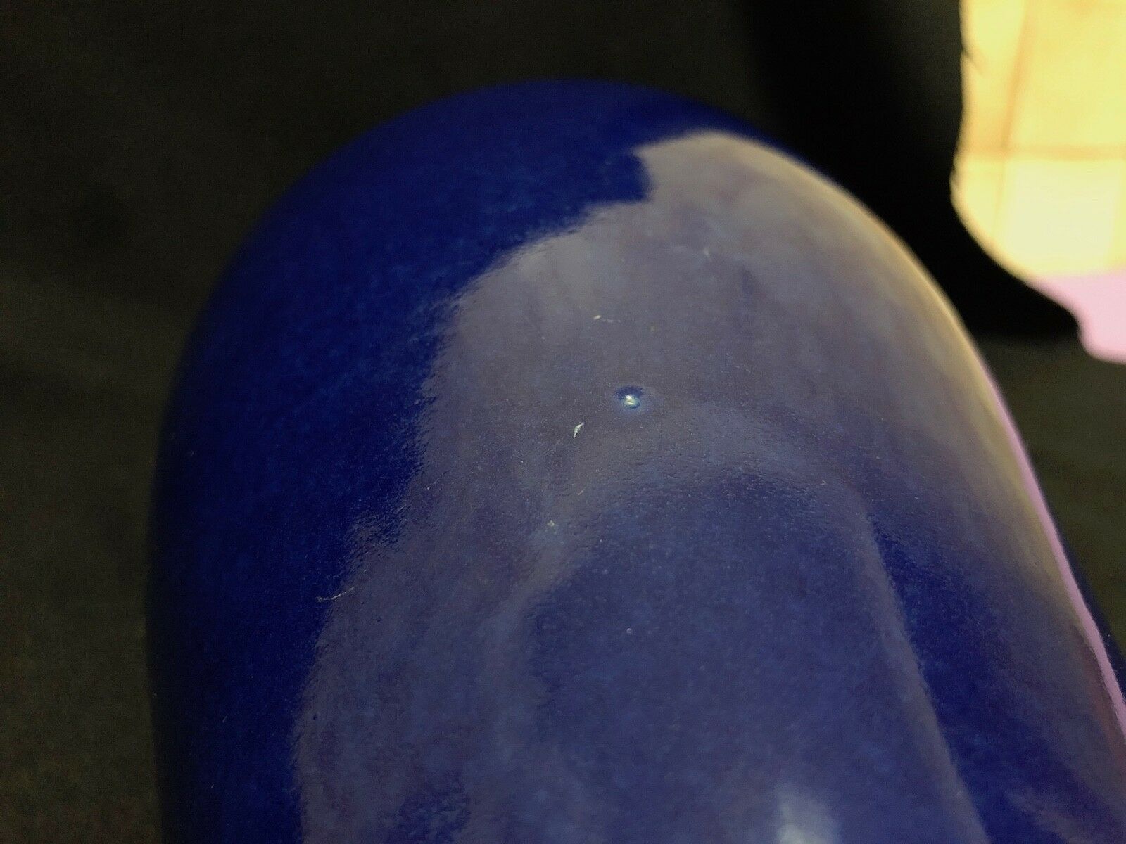 China vase baluster eggplant dynasty Qing cachet under covered Qianlong