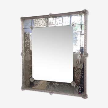 Miroir en verre de murano 68x79cm
