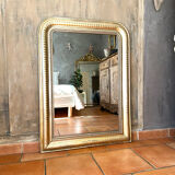 Antique silvered mirror Louis-Philippe 19th century