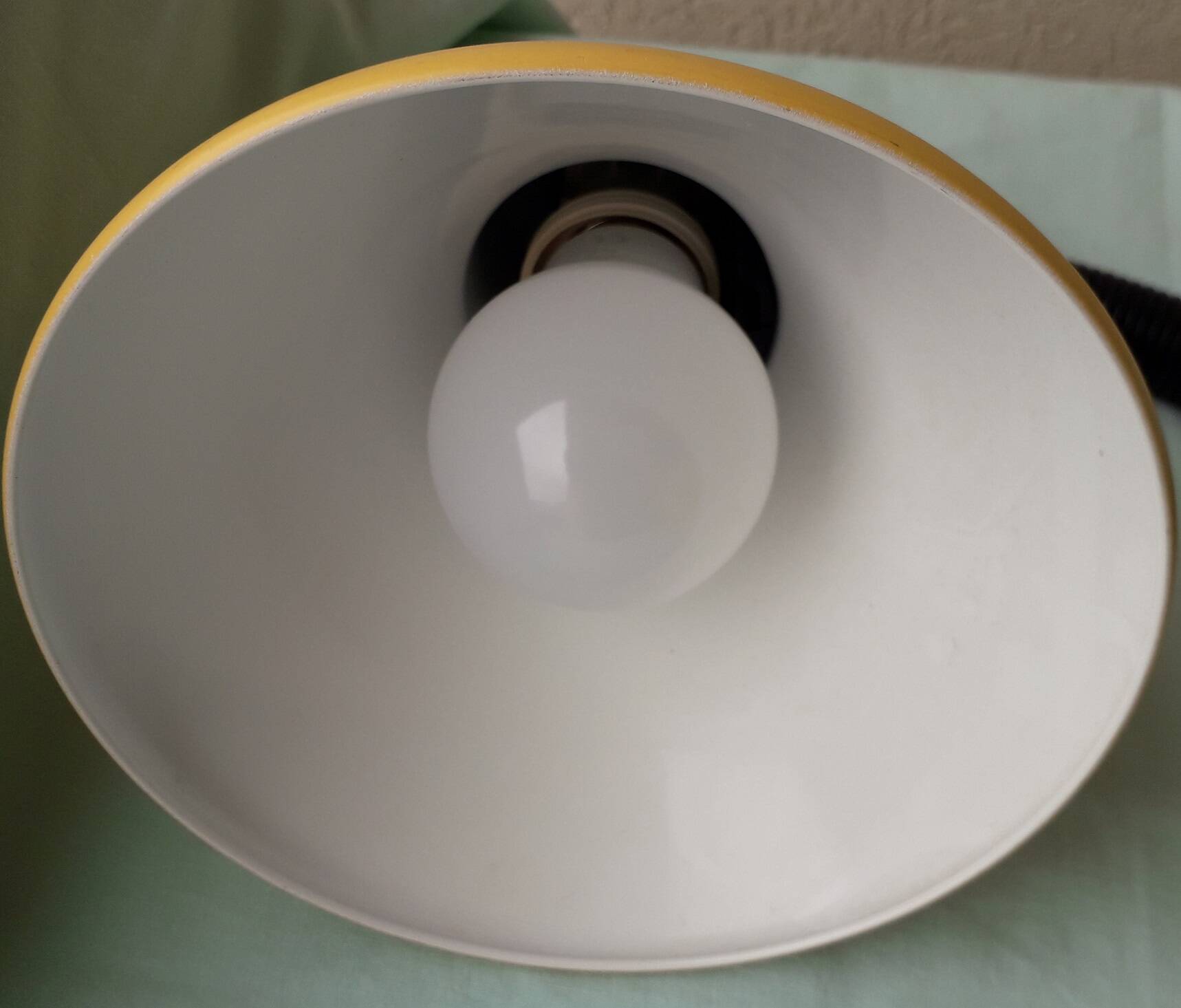 Yellow desk lamp