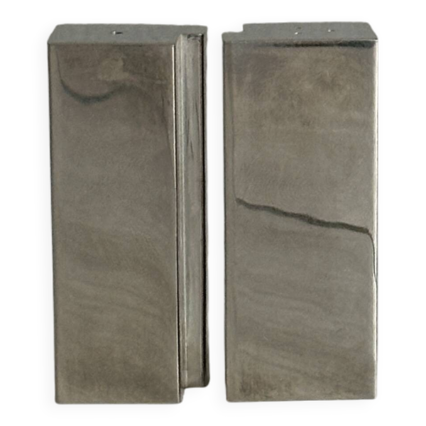 salière poivrière design chromé moderniste