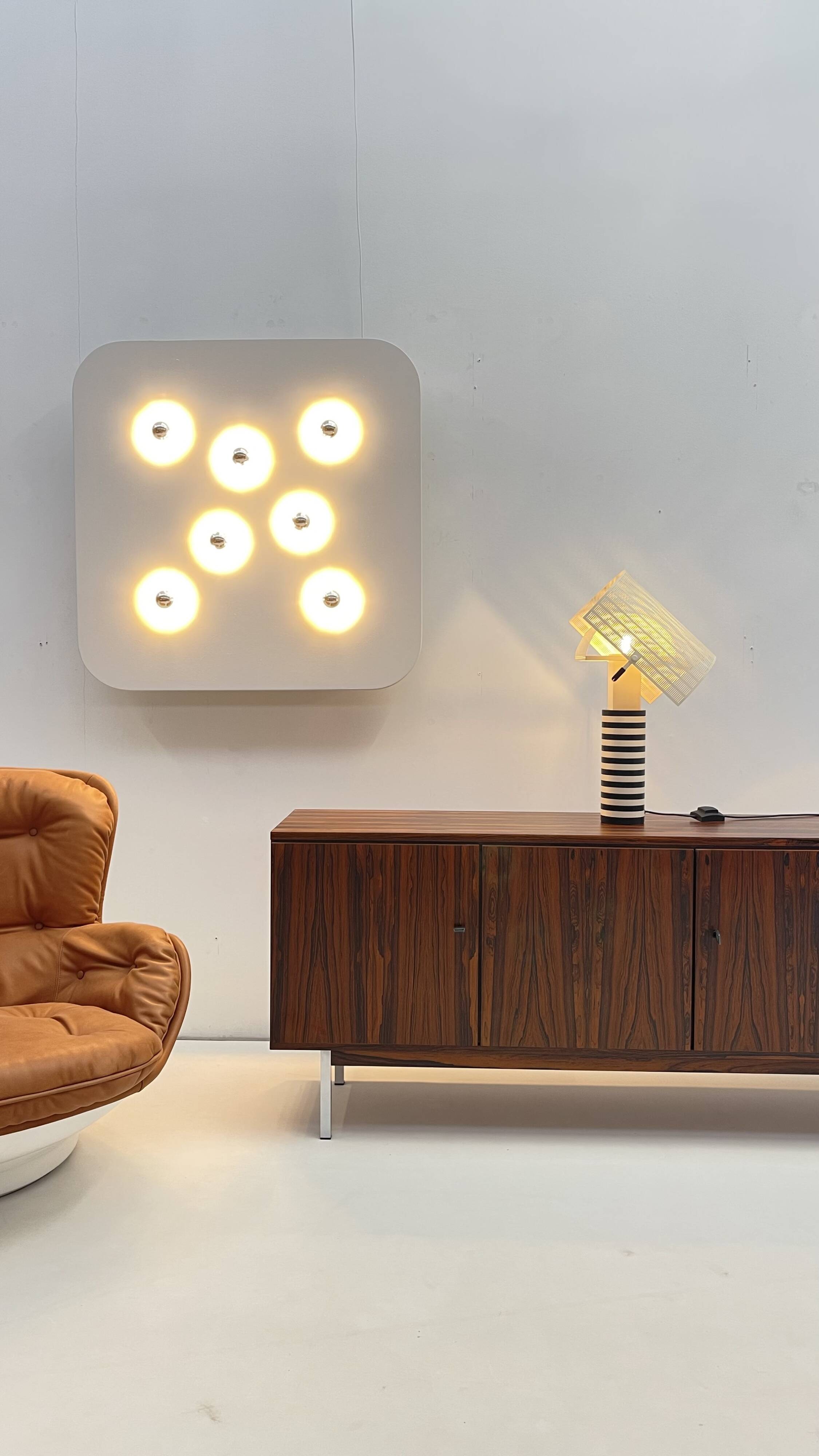 Space Age- Decorative fiberglass wall lamp - France - 1970