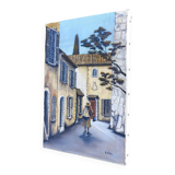 Provence village canvas painting