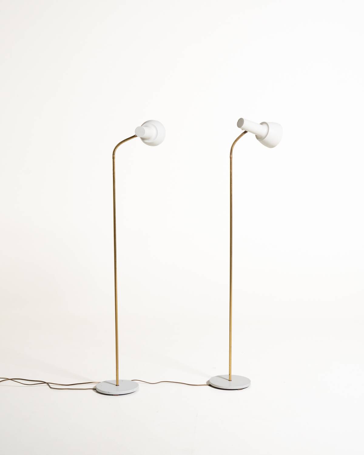 Pair of “2008 L” Floor Lamps by Schmidt's Lampedesign, Denmark, 1960s