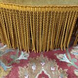 Paire de fauteuils bergère Art Déco velours jaune doré années 1920