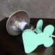 Vintage mint green mushroom clip/reader lamp, 1960s