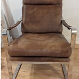 Fauteuil design en cuir