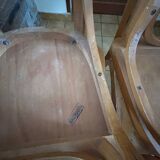 Set of 5 Baumann wooden chairs