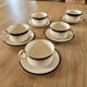 5 Boch La Louvière cups and saucers