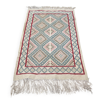 Handmade vintage Tunisian rug