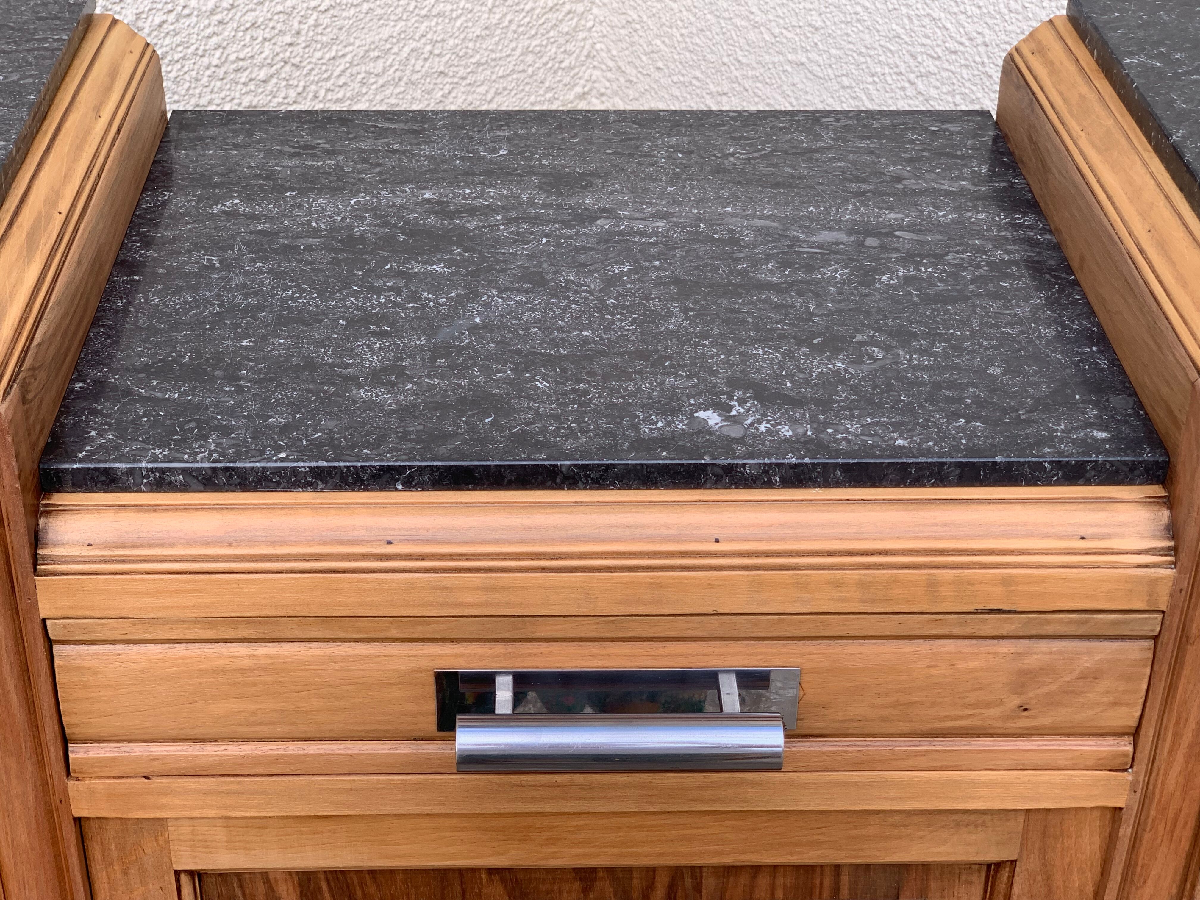 Parisian art deco buffet walnut brut massive 1920