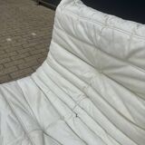 100% authentic Ligne Roset Togo 1-seater light beige leather '87