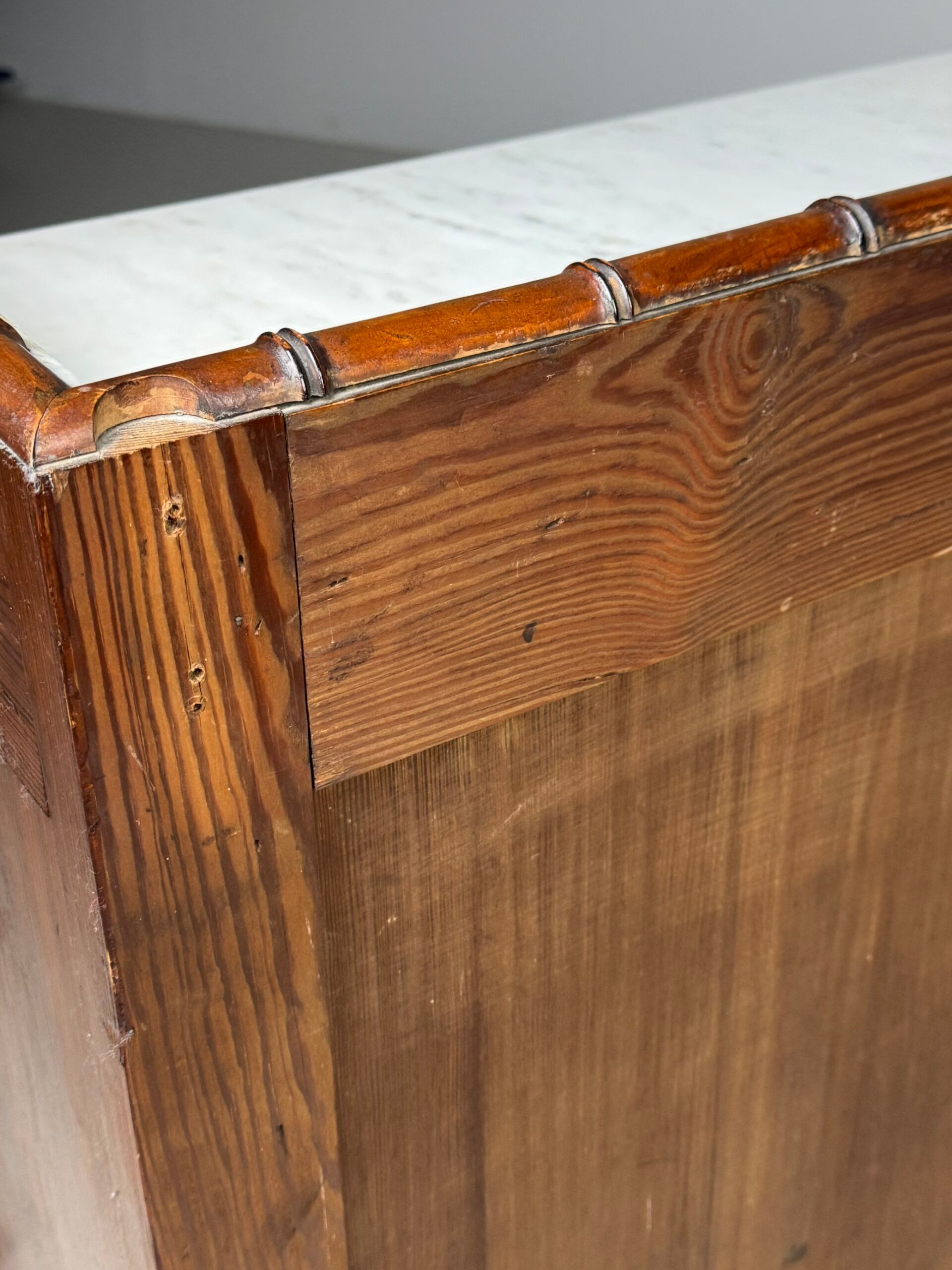 Faux bamboo chest of drawers 1900