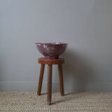 Handmade ceramic salad bowl, handcrafted pottery, handmade object