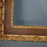 Old frame gilded stucco wood 65,5x55,5 cm, foliage 51x41 cm SB