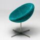 Unique chairs Tramontana Jade and Ember Velvet Verner Panton C1