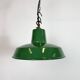 Industrial Green Enamel Factory Pendant Lamp , 1960s