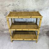 Vintage rattan shelf