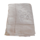 old sheet flowers embroidered hand linen canvas ecru large returns 220 x 285 cm