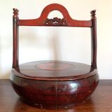 Chinese lacquered basket