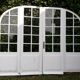 Oak arched bay window door H219xW267,5 small tiles
