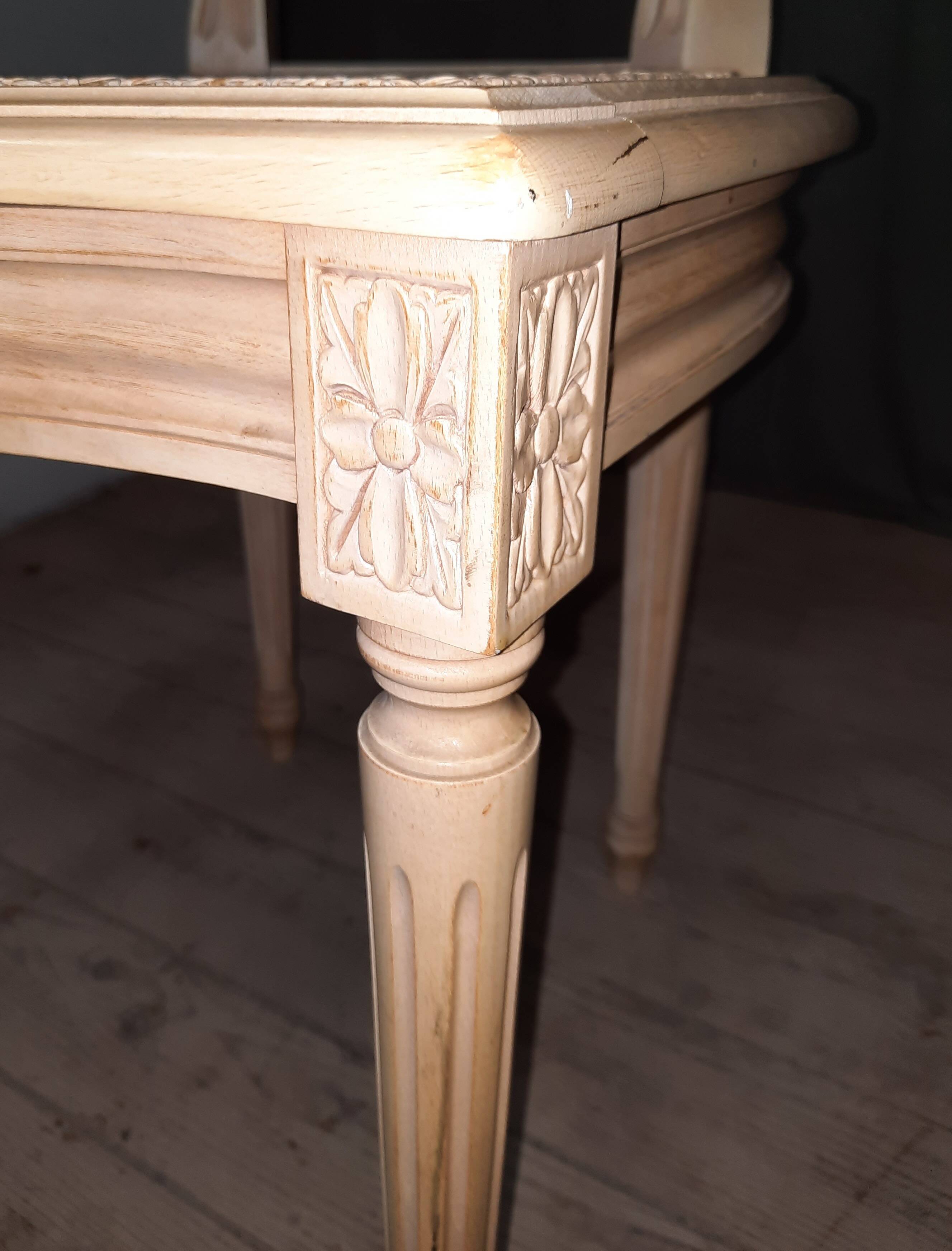 Set of 6 Louis XVI style caned chairs