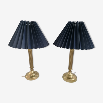 Paire de lampes de chevet année 50