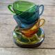 5 vintage french/vereco coffee cups