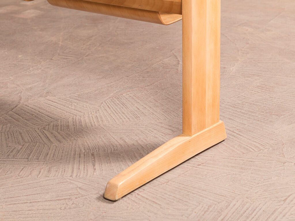 Casala double office in solid beech renovated and restyled, circa 1960