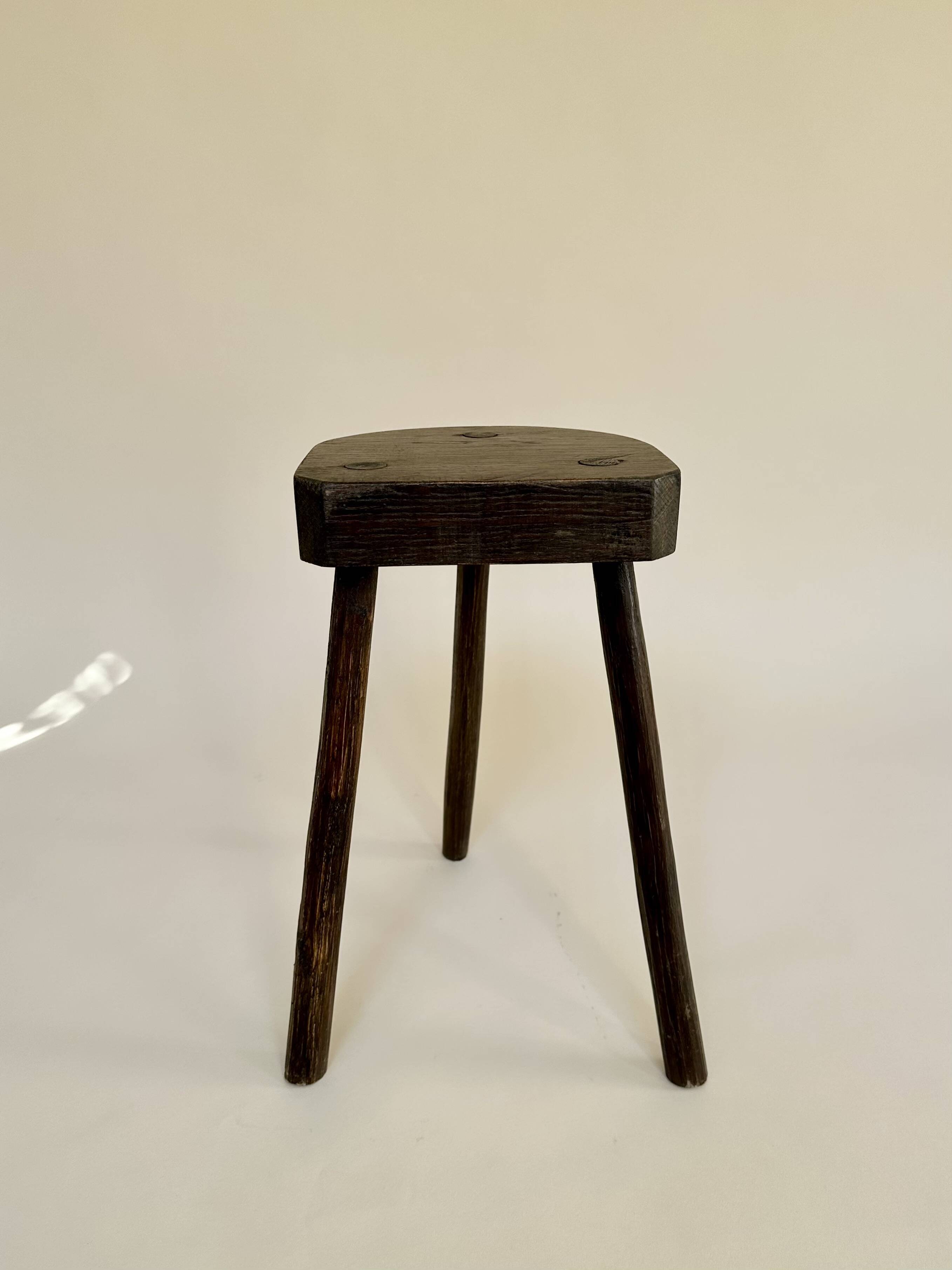 Tripod stool, late 19th century