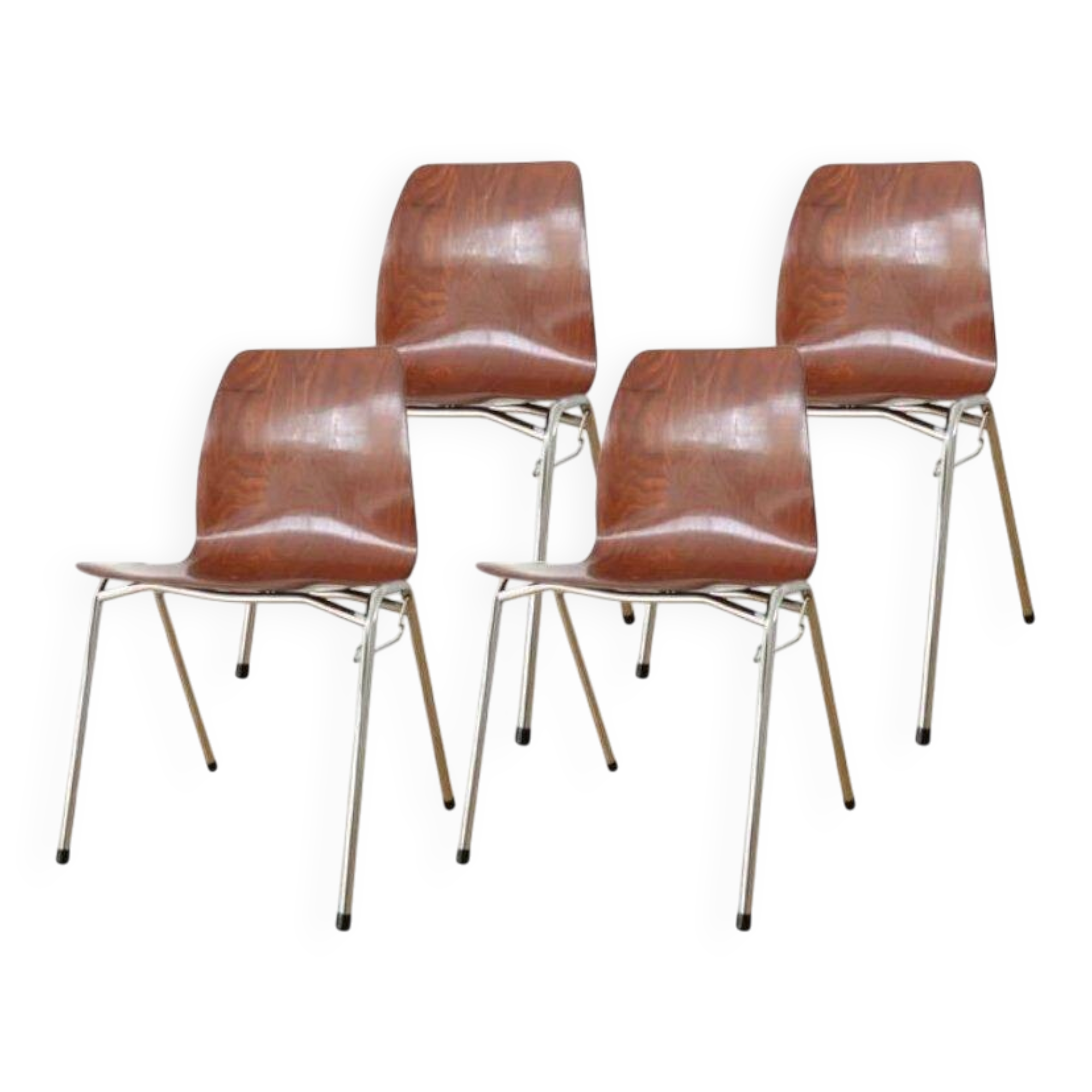 Set of Pagholz chairs, Germany 1970s