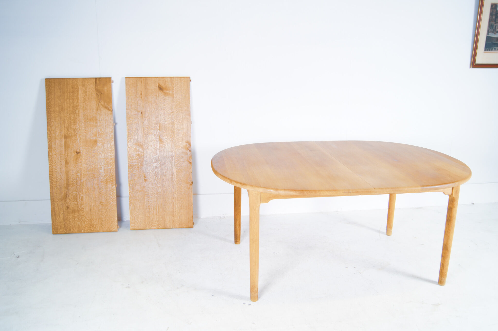 KP Møbler - Kurt Østervig - massive oak extendable dining table