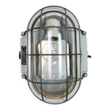 Industrial Cast Aluminium Wall Light with Clear Glass, 1970s