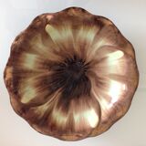Flat cut in iridescent ceramic, vintage 50/60