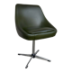 Vintage office chair olive space-age imitation leather 1970s
