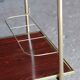 Vintage gold mini-bar trolley