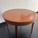 Vintage 1950 Hainke Germany round wooden coffee table - 61 cm