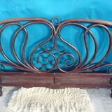 Double wooden headboard turned J & J kohn