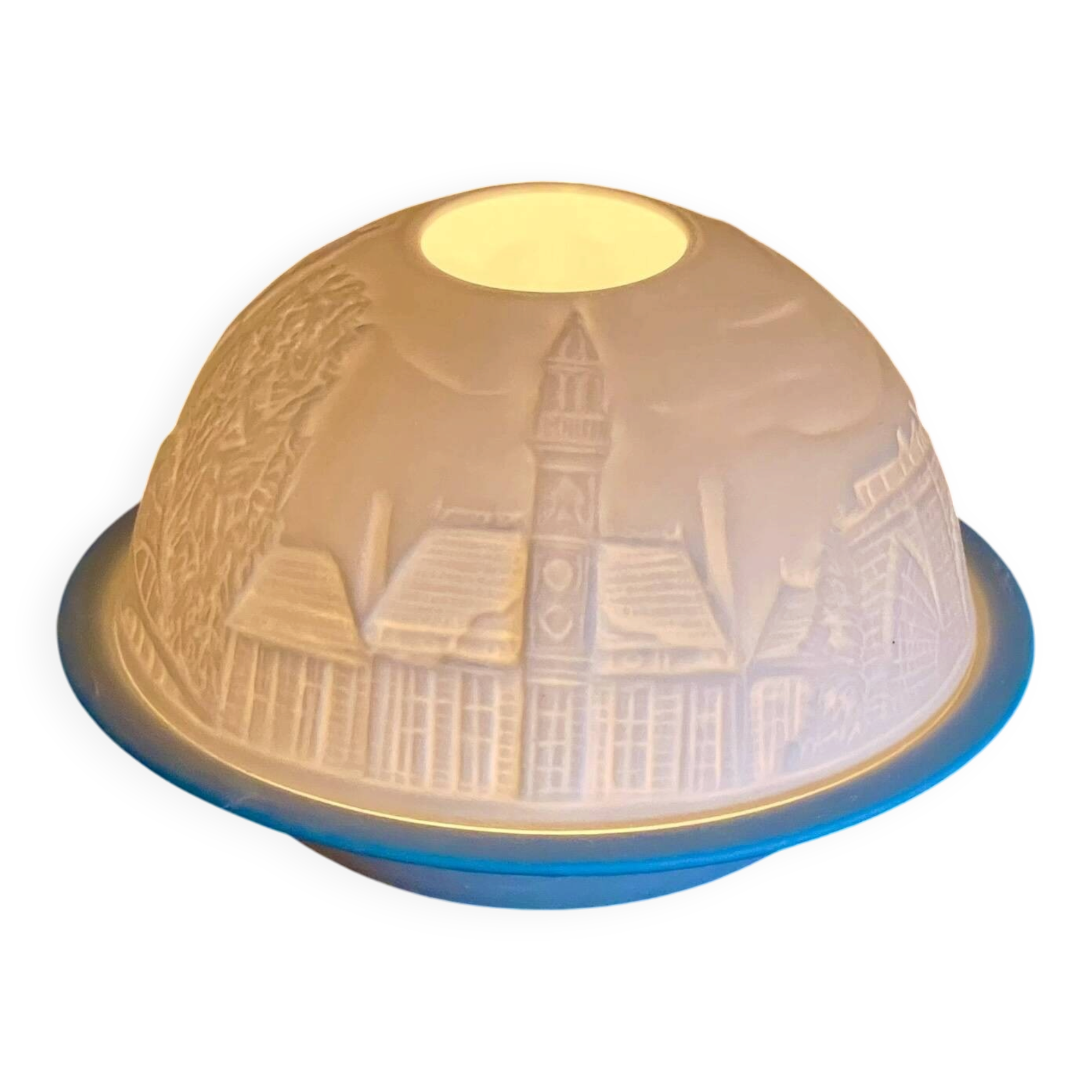 Photophore lithophanie en porcelaine de Limoges