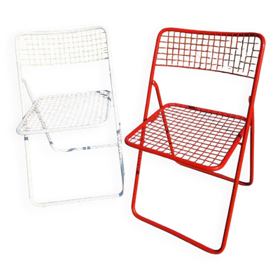 Lot de 2 chaises – ted net – niels gammelgaard – ikea – circa 1970 –
