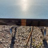 Blue formica folding table