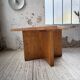 Square modernist table made of solid pine from the 1950s.