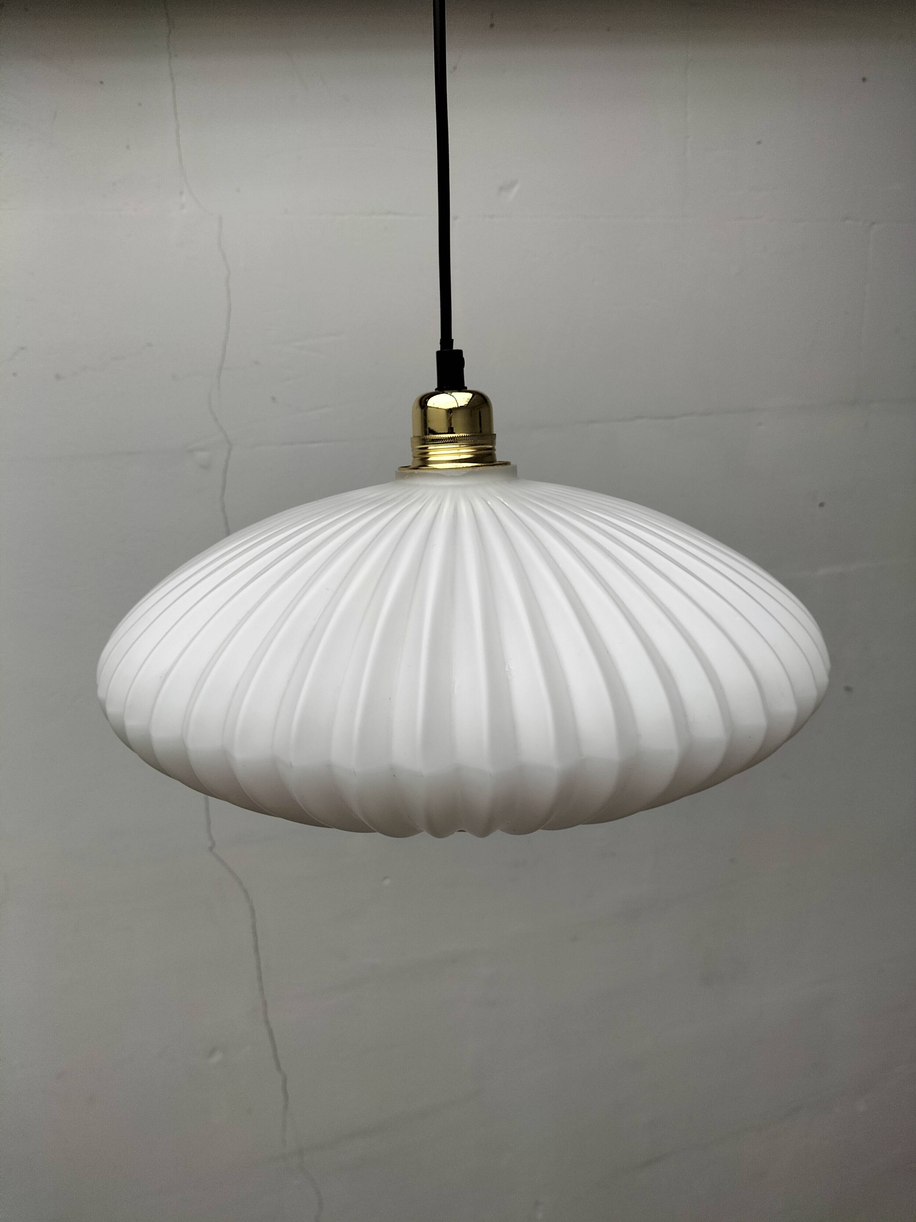 Vintage glass pendant light