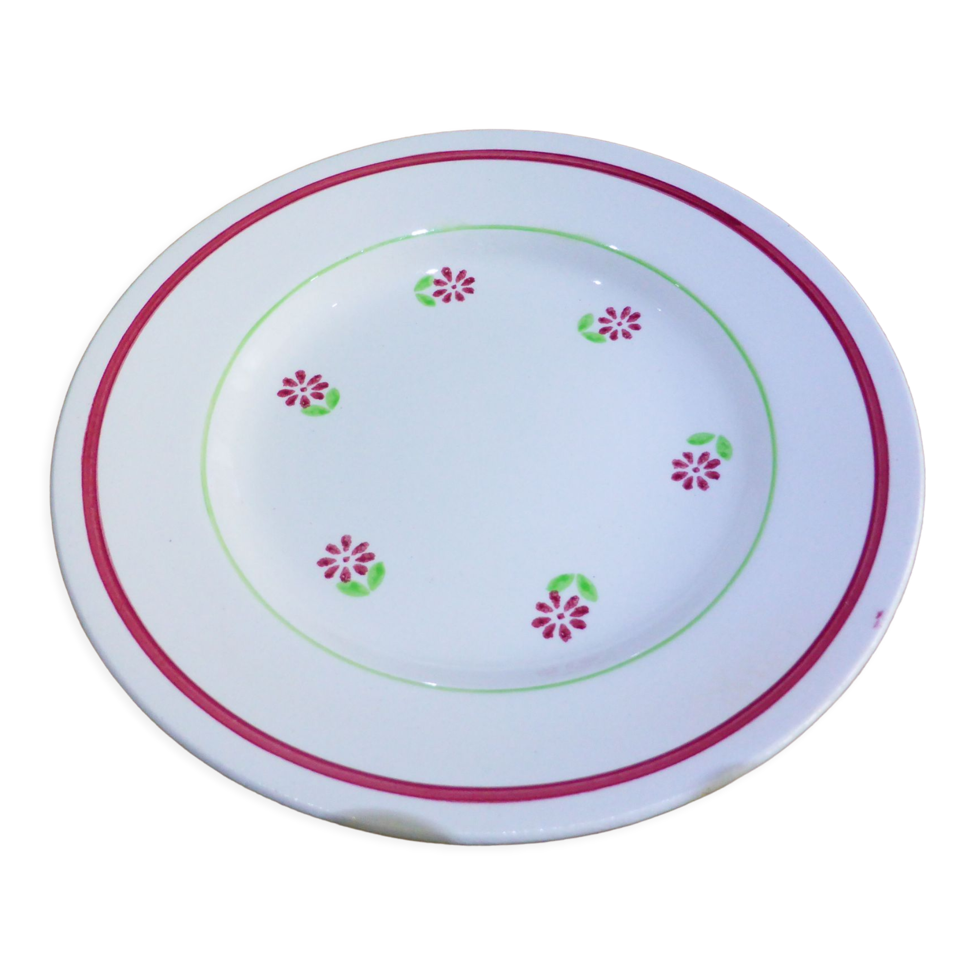 1 dessert plate from Gien, Christiane model