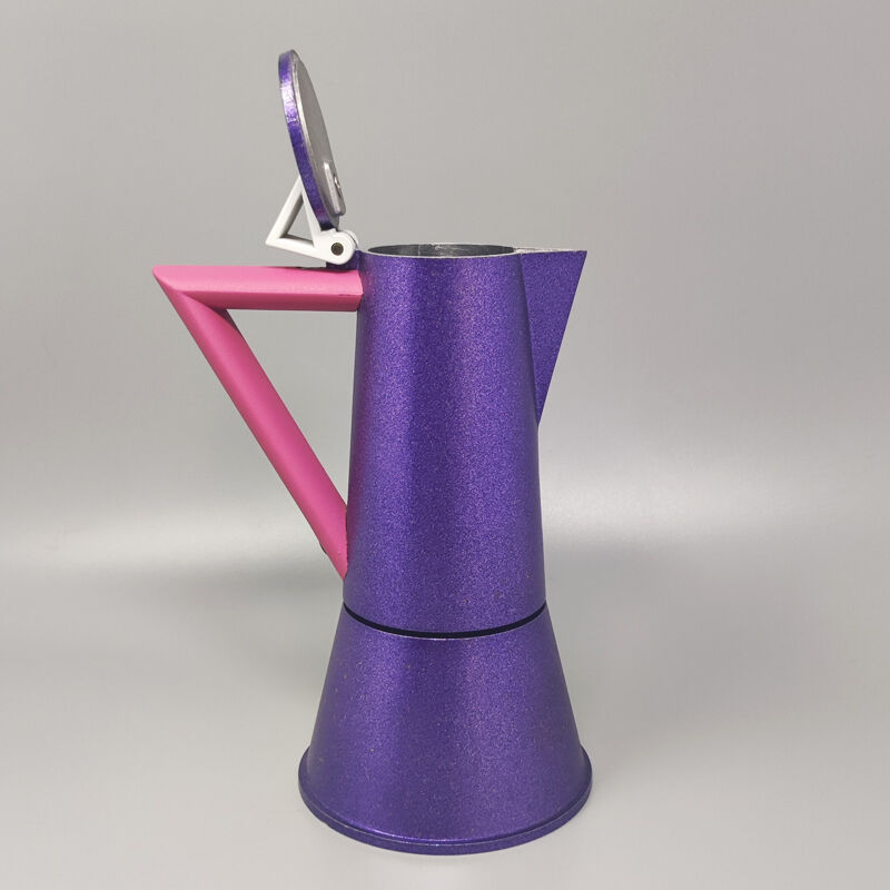 1980s Ettore Sottsass for Lagostina Espresso Maker "Accademia" Series. Made in Italy