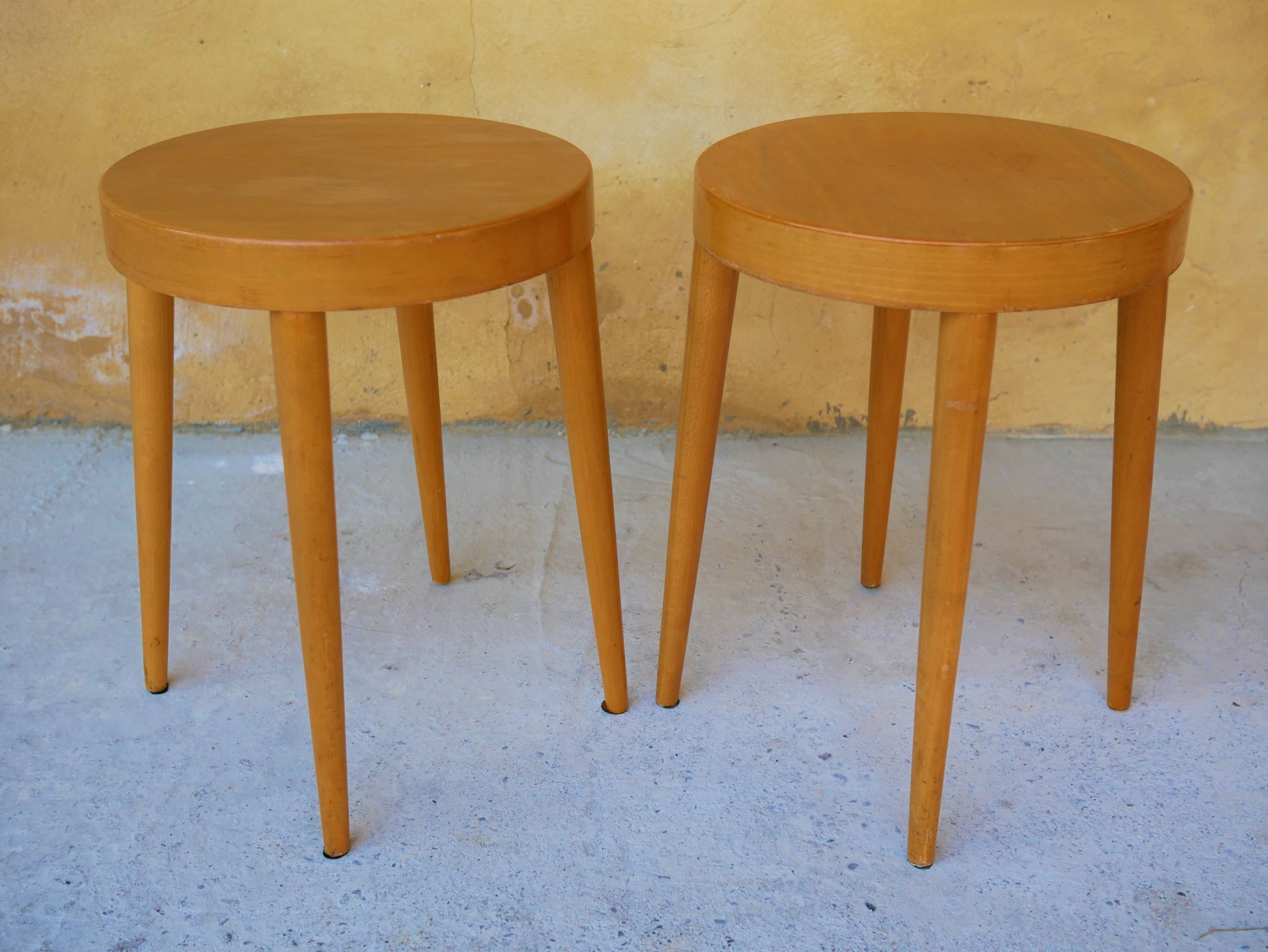Pair of stools by Baumann