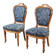 Paire de chaises en chêne, style Louis-Philippe, milieu XXème